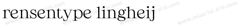 rensentype lingheij字体转换